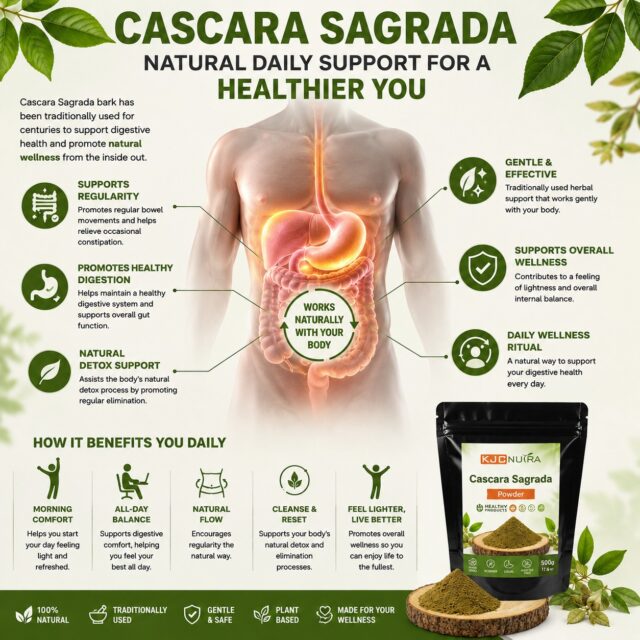 Strengthen your Digestive system with Cascara Sagrada

This natural Herb powder will bolter your gut health to no longer have discomforting stomach and help you feel relive and anew. 

Get yours today at amazon or in our web page in www.kjcnutra.com 

#healthylifestyle #lifestyle #guthealth #healthy