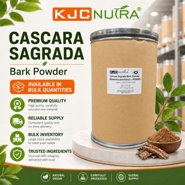 🏭 MANUFACTURERS: SOURCE YOUR CASCARA SAGRADA IN BULK WITH KJC NUTRA

Looking for a reliable supplier of Cascara Sagrada Bark Powder for your next production run?

KJC Nutra supports supplement manufacturers, contract manufacturers, private-label brands, and formulators with dependable bulk ingredient solutions.

✅ Available in bulk quantities
✅ Consistent quality
✅ Reliable supply
✅ Professional customer support
✅ Distribution for manufacturers worldwide

Contact our team today for pricing, availability, samples, and bulk-order information.

📞 +1 (786) 462-2549
📞 +1 (305) 549-0138
📧 [cs@kjcnutra.com]
📧 [sales2@kjcnutra.com]

KJC Nutra — Your trusted ingredient partner for manufacturing success.

#SupplementManufacturers #NutraceuticalManufacturing #BulkIngredients #BotanicalIngredients #KJCNutra